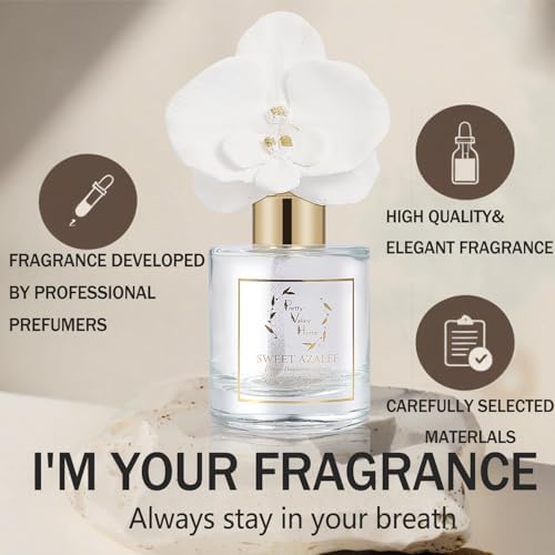 Pretty Valley Home Reed Diffuser Set Orchid Flower Oil 120Ml Gift Box for Decor