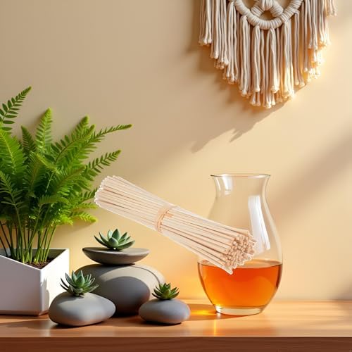 30 Pcs Reed Diffuser Sticks Natural Oil Aroma Diffuser Replacement Set for Home Office