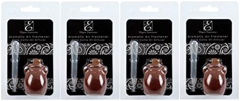 Hosley Reed Diffuser Set of 4 Brown Terracotta Aromatherapy Decor