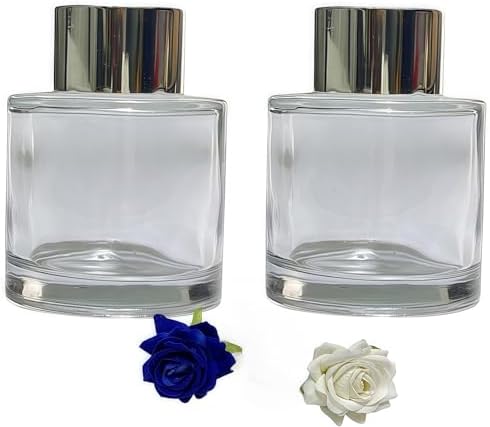 2 Reed Diffuser Bottles Empty 50ml for Home Fragrance