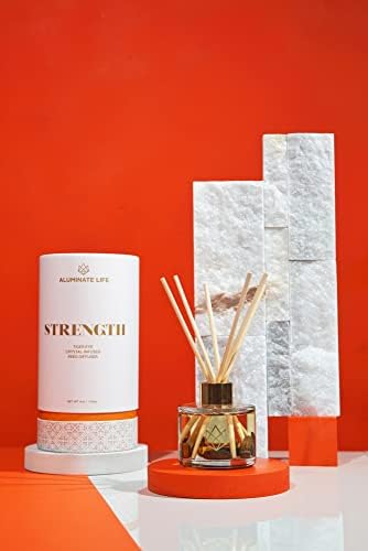 Crystal Infused Reed Diffuser 4 Oz Tiger Eye Strength