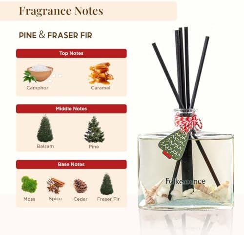Folkulture Christmas Reed Diffusers for Home Decor
