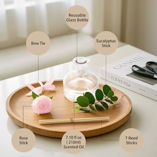 Saussavita Reed Diffusers Set 710 Oz Rose Water Scented