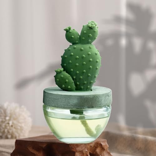 Pretty Valley Home Reed Diffuser Set - White Flower Gypsum Cactus Fragrance 338 fl oz