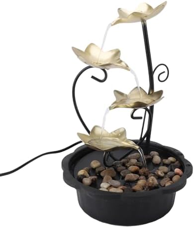 Flowing Water Tabletop Fountain with LED Night Light