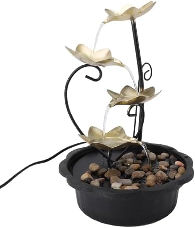 Flowing Water Tabletop Fountain with LED Night Light