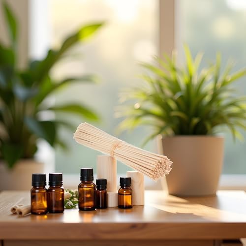 30 Pcs Reed Diffuser Sticks Natural Oil Aroma Diffuser Replacement Set for Home Office