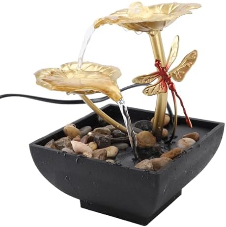 Zerodis USB Tabletop Fountain with Dragonfly Design