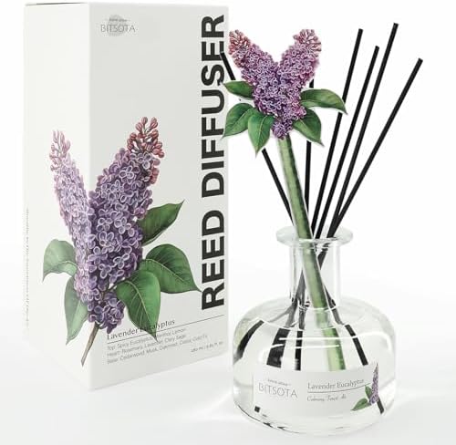 BITSOTA Reed Diffuser Set with Lavender Eucalyptus Scent