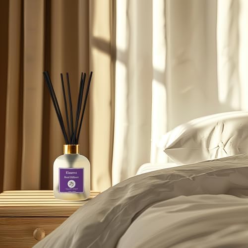 Elaunva Clean Linen Reed Diffuser Set 67fl oz with 8 Sticks