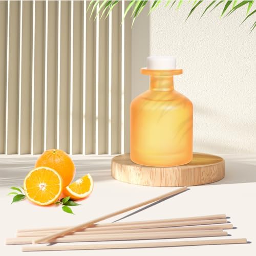 Citrus Reed Diffuser Set with 8 Sticks and 100ml Essential Oil