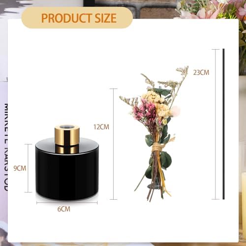 Rtteri 2 Reed Diffuser Sets with 5oz Bottles and Sticks - Home Bathroom Fragrance