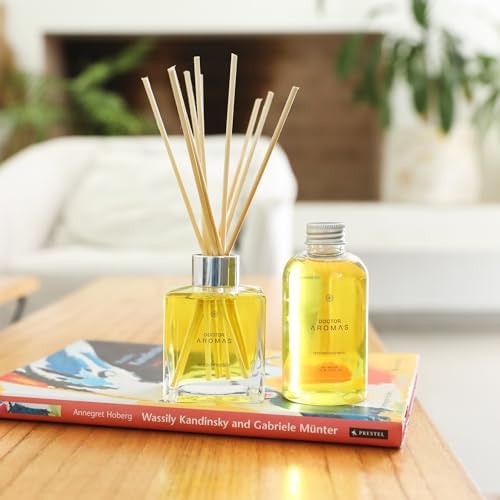 Doctor Aromas Essential Oil Reed Diffuser Set - Fresh Scent for Home and Bathroom