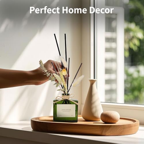Dried Flowers Reed Diffuser Set with Sandalwood Rose Jasmine Scent