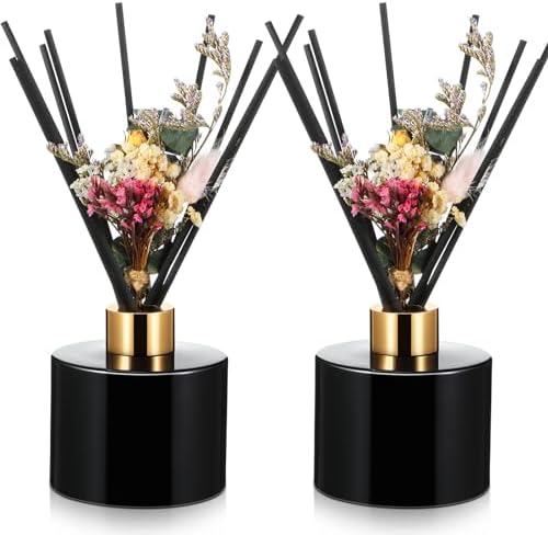 Rtteri 2 Reed Diffuser Sets with 5oz Bottles and Sticks - Home Bathroom Fragrance