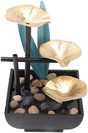 3 Tier Waterfall Tabletop Fountain with Pump and USB Power Supply