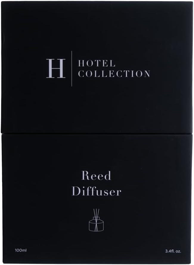 Hotel Collection Ceramic Reed Diffuser Set - Oud Wood Leather Sandalwood