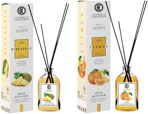 Room Freshener Set - Pineapple Citrus Aromatherapy Diffuser 115 ml