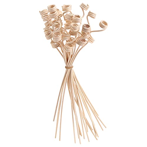 20Pcs Wavy Reed Diffuser Sticks Natural Rattan Khaki