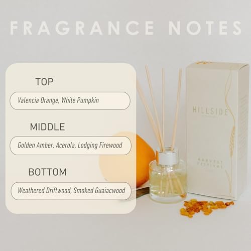 Harvest Festival Reed Diffuser - 90 Day Fragrance Non-Toxic Sustainable