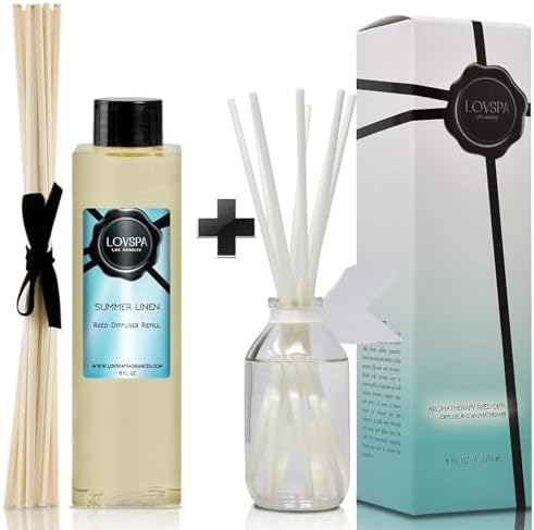 LOVSPA Summer Linen Reed Diffuser Refill Bundle 4 oz