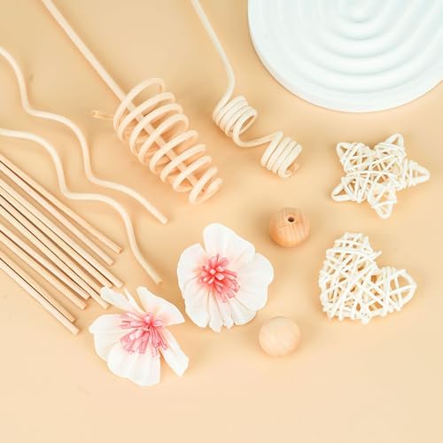 20pc Rattan Flower Diffuser Set for Home and Office Decor