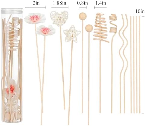 20pc Rattan Flower Diffuser Set for Home and Office Decor