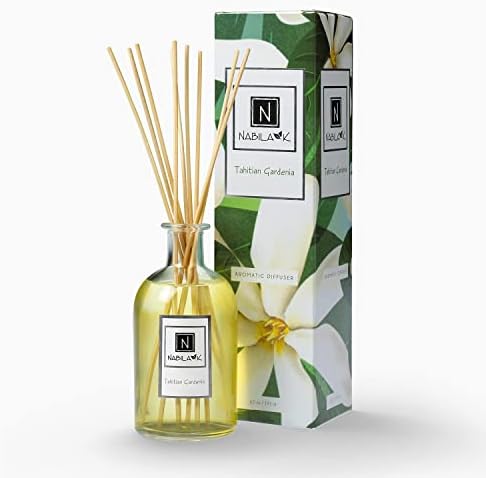 Nabila K Tahitian Gardenia Reed Diffuser Set