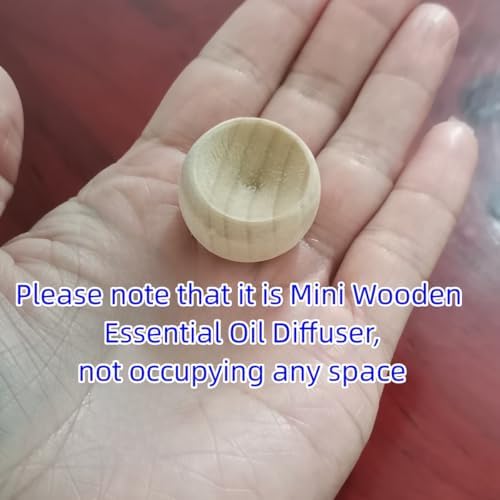 6 Pack Small Wooden Essential Oil Diffuser for Home and Office