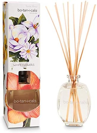 Scent Shop Botanicals Reed Diffuser White Flowers 8oz Set