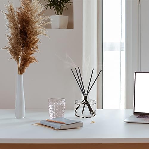 HOSSIAN 50PCS Black Fiber Reed Diffuser Sticks