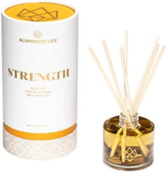 Crystal Infused Reed Diffuser 4 Oz Tiger Eye Strength