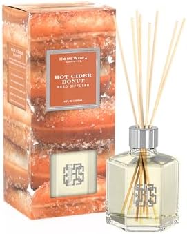 HomeWorx Hot Cider Donut Reed Diffuser Set