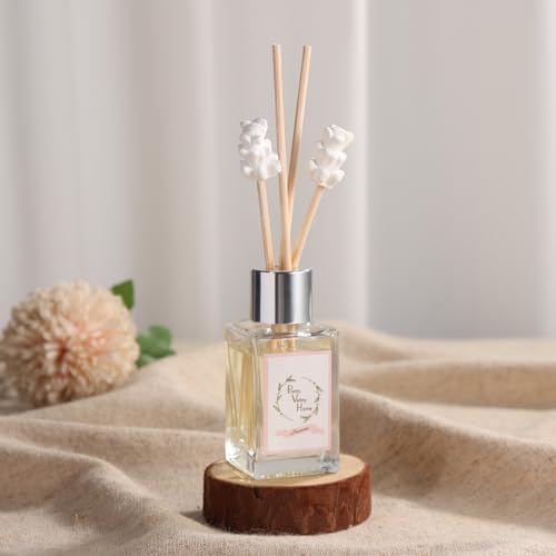 Pretty Valley Home Mini Gypsum Flower Reed Diffuser Set Lavender
