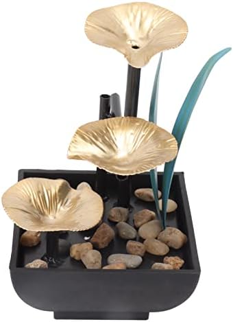 3 Tier Waterfall Tabletop Fountain with Pump and USB Power Supply