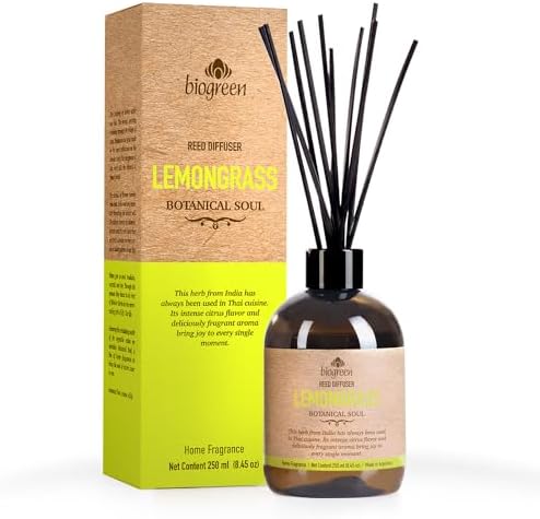Biogreen Lemongrass Reed Diffuser 845 Ounce Set