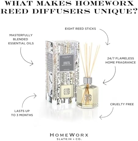 HomeWorx by SLATKIN CO White Birch Reed Diffuser