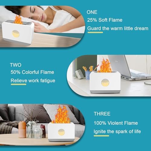 OLV Flame Diffuser with LED Light and Mist