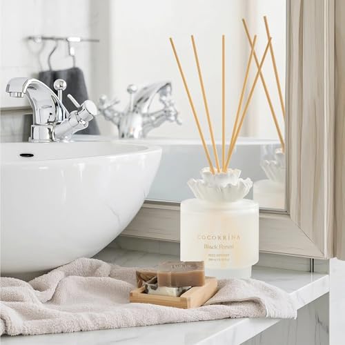 Cocorrina Gypsum Flower Diffuser Set - Black Forest Scent