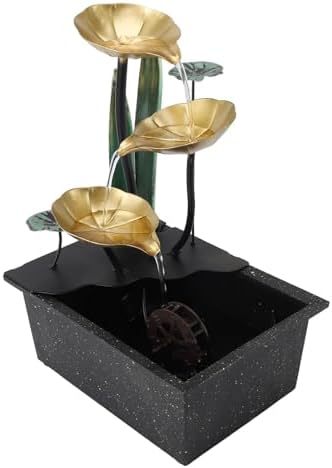 Compact Tabletop Fountain with LED Light and Adjustable Flow
