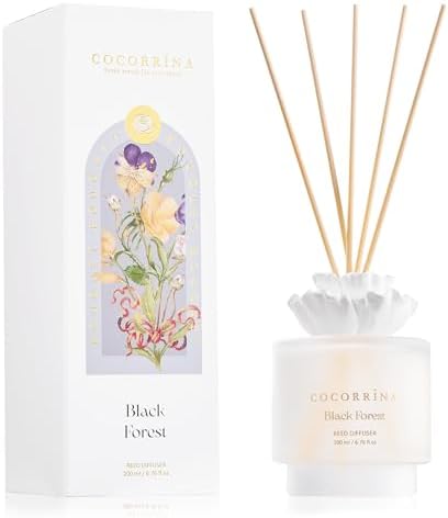 Cocorrina Gypsum Flower Diffuser Set - Black Forest Scent