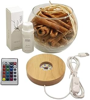 Smart Straw Cinnamon Reed Diffuser Set with LED Light