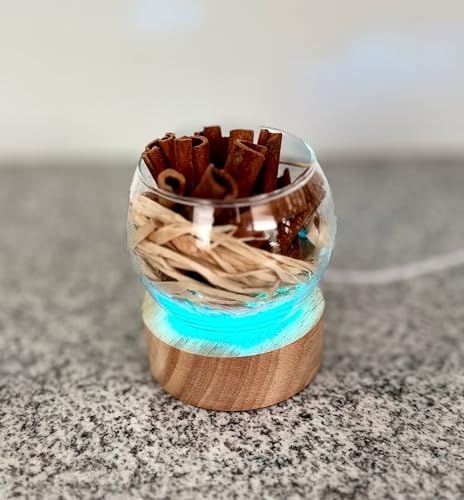 Smart Straw Cinnamon Reed Diffuser Set with LED Light