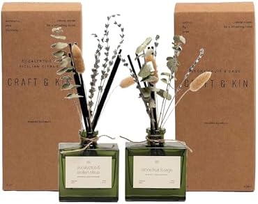 Craft Kin Reed Diffuser Set with Dried Flowers