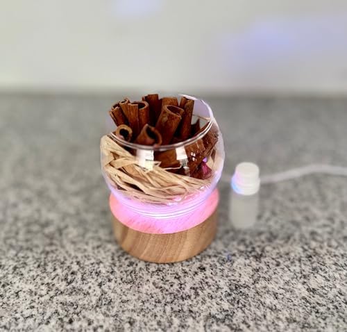 Smart Straw Cinnamon Reed Diffuser Set with LED Light