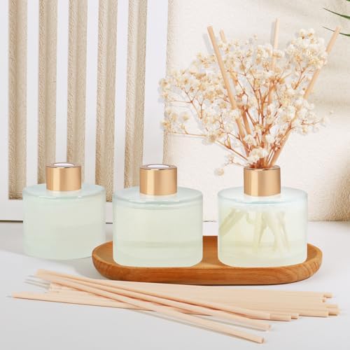Scent Diffuser Set with 3 Bottles and 24 Sticks