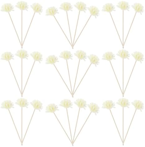 Lurrose 30pcs Flower Reed Diffuser Sticks Set
