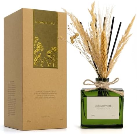 Sandalwood Orange Reed Diffuser Set 6 oz 7 Sticks