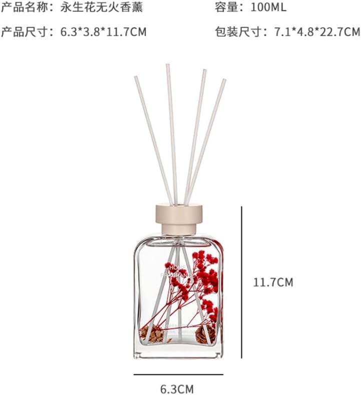 Preserved Flower Reed Diffuser Set - Red