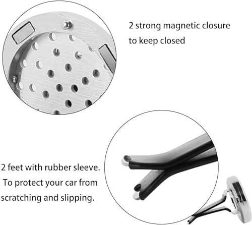 GERRIT 6 Piece Aromatherapy Diffuser Set with 72 Replacement Felt Pads and Gift Bag